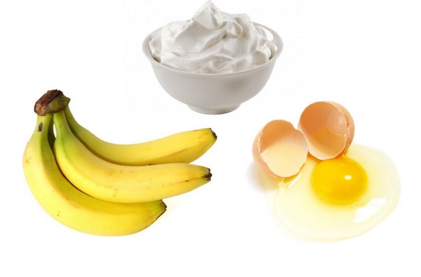 Vaječná a banánová maska ​​je vhodná pre všetky typy pleti